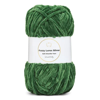 LindeHobby Fuzzy Chenille Silver Lurex